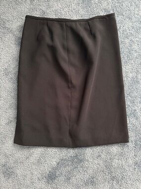 Tahari Navy Knee Length Skirt